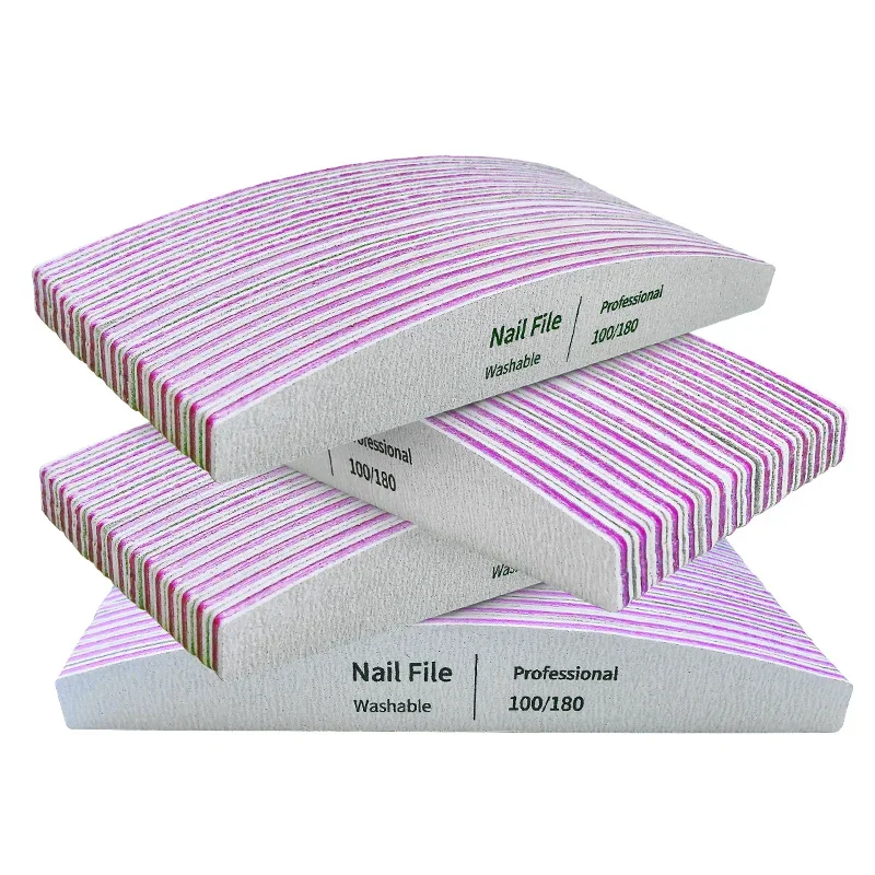 

Nail File 100 to 180 Professional Tools Emery for Manicure Lime 240 Sandpaper Gel Polishing Files for Nails Buffers Set Polisher