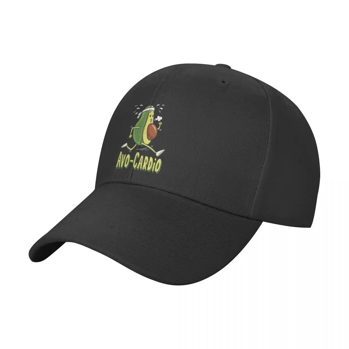 Avocardio Funny Vegan Avocado Cardio Running Classic T-Shirt Baseball Cap Beach Outing Trucker Hat Women's Hats 2024 Men's