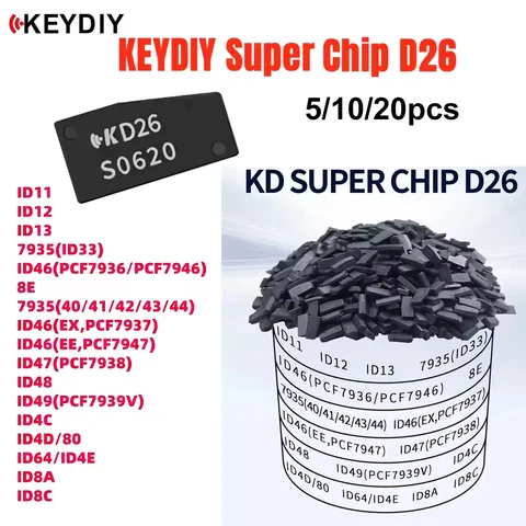 Чип KEYDIY KD Super Chip D26 Для 7935 (ID33) ID46 ID8E/8A/8C, 96-битный, С Поддержкой Клонирования