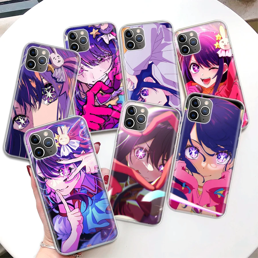 Japan Anime Oshi No Ko Coque Phone Case For iPhone 11 12 13 14 15 16 Pro Max 7 Plus 8 + X XR XS SE Apple Soft Fundas Cover 11 13