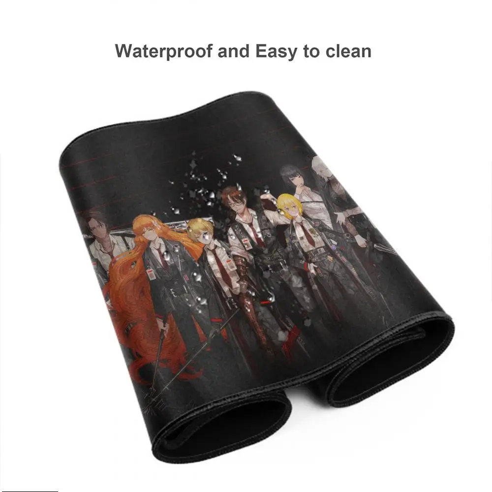 Limbus Company Mouse Pad Gaming Pad Besar XXL Desk Mat Non Slip Double Sided PU Game Mouse Computer Leather Keyboard Mat
