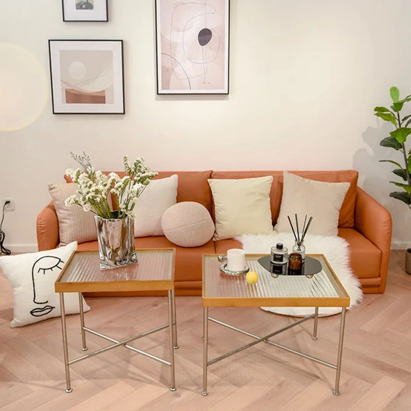 

Wholesale Living Room Furniture Iron Side Coffee Table Coffee Table Wood Wood And Iron Modern Coffee Table HOT SALES
