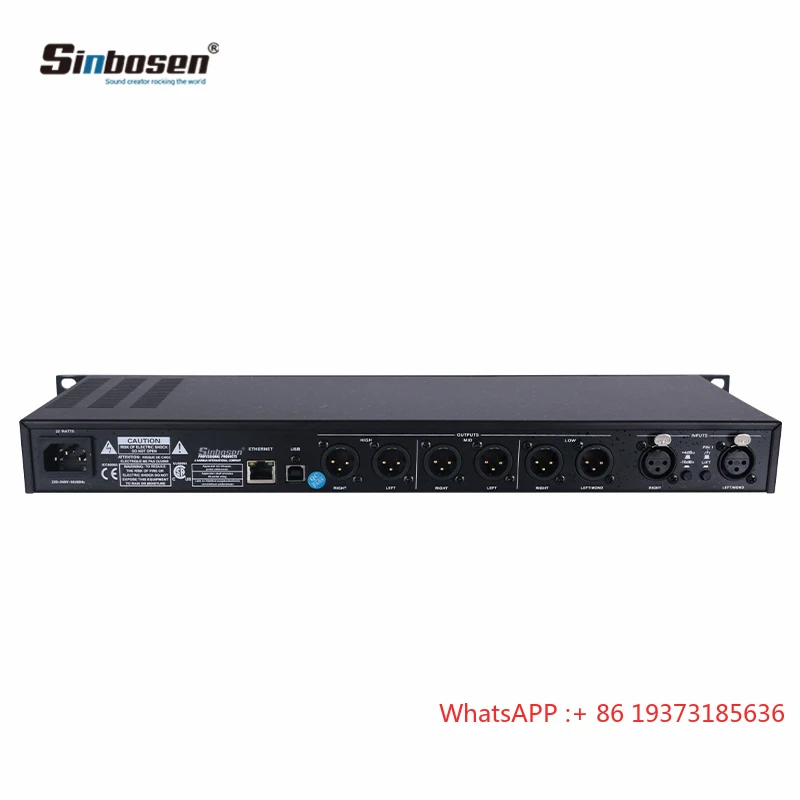 2x6 Digital DSP USA Local Stock Hot Sale Speaker Management System Built in Preset Audio Processor Professional