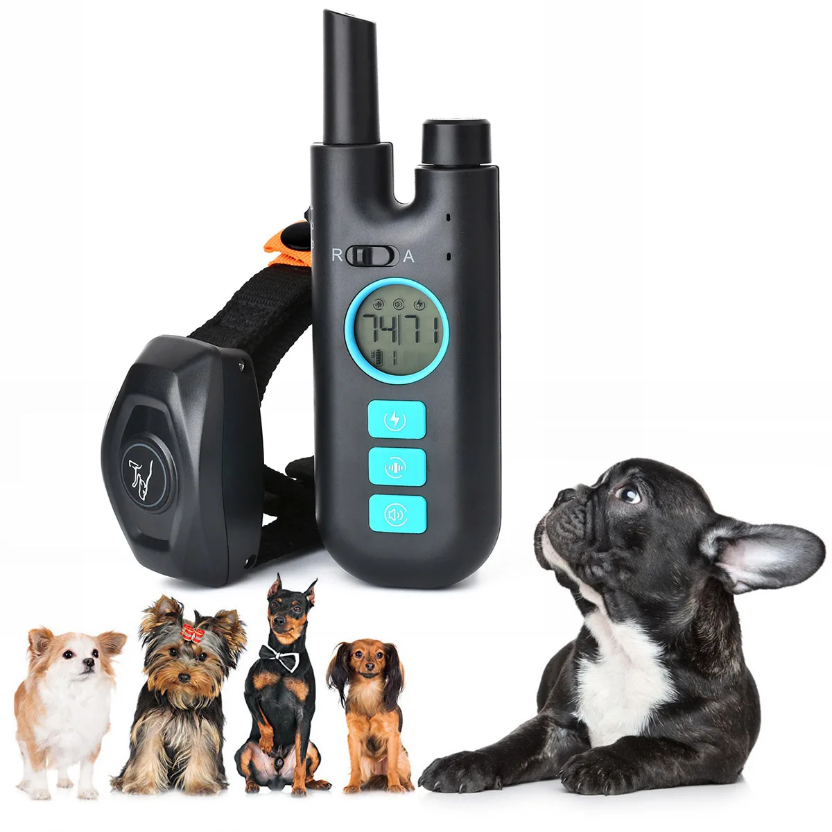 

Dog Training Collar 2 in 1 Anti-Bark Collar with Remote Range 1312ft, Anti Barking Training Collar for Dog with 3 Training Modes