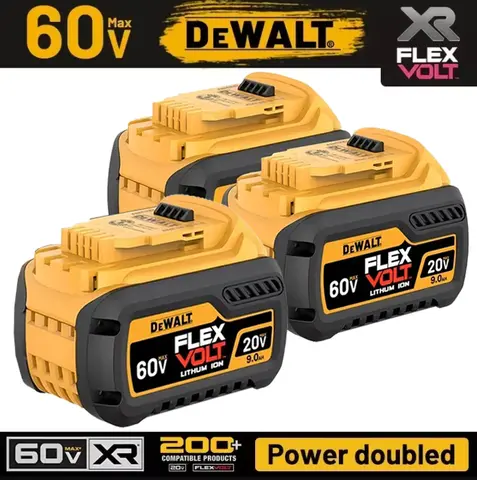 Original Dewalt 60V Battery  DCB606 DCB609 DCB205 DCB206 DCB209 DCB182 60V 9000mAh rechargeable lithium-ion battery