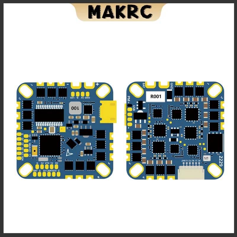 Controlador de vuelo HAKRC F4126 F411 AIO ICM42688 BLHELI_S 20A/35A ESC Sensor de corriente de barómetro OSD incorporado 2-6S para Dron RC FPV