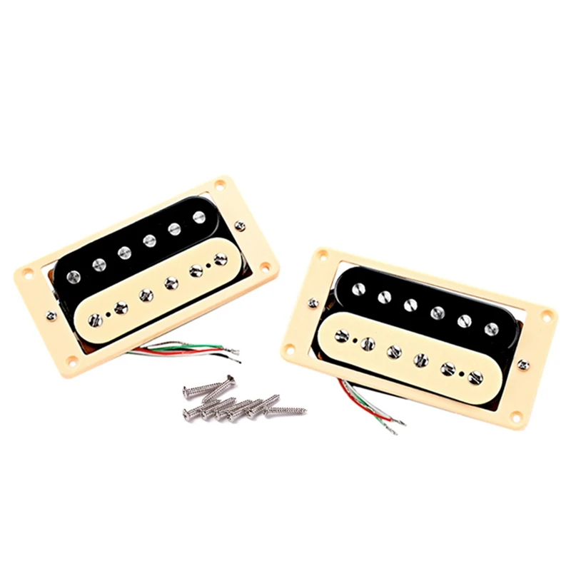 

Guitar Humbuckers Pickups Two-Color Faced Double Coil Humbucker Bridge Pickups For Electric Guitar