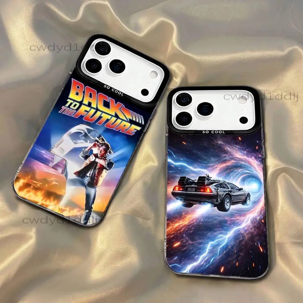 

Movie Back To The F-Future Phone Case For iPhone 17,16,15,14,13,12,11,X,8,7,Pro,Max,Plus,SE4,Air,Mini IMD Gray Hard Matte