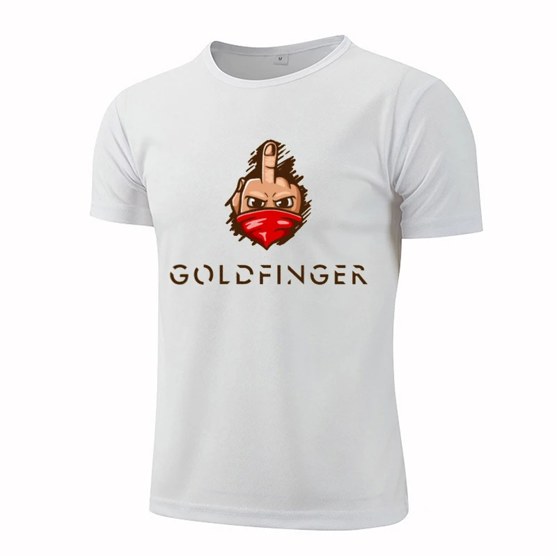 Male 3D Goldfinger Element Pattern Personalization Funny Original Man T-Shirts Crew Neck Short Sleeve Men'S Clothing Tee Shirt