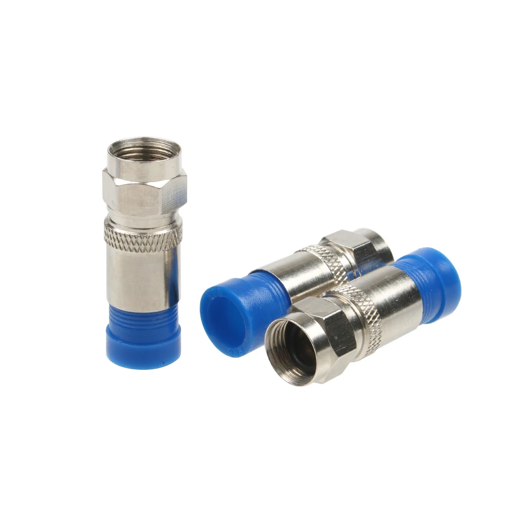 RG6 Compression Connectors Waterproof Connection F Compression Connector Coax Cable Coaxial Compression Tool