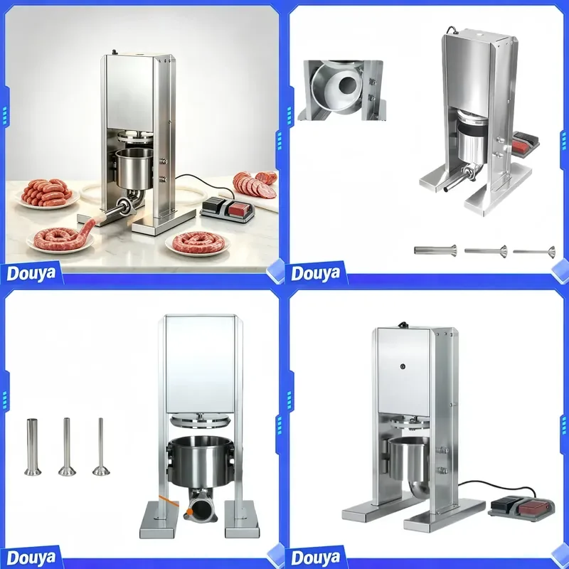 Semi-Automatic Multi Nozzle Electric Sausage Stuffer and Dense Sausage Stuffer Electric for Commercial Meat Processing