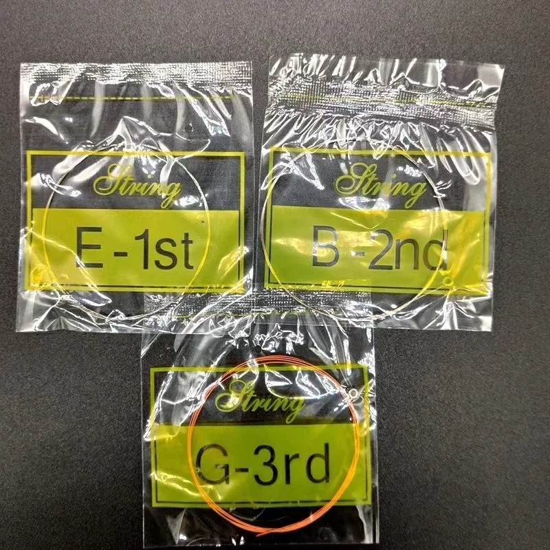 Confezione di corde per chitarra acustica in legno, secondo pacchetto di corde per chitarra folk, set da 5 pezzi, accessori per strumenti musicali per chitarra basso ukulele
