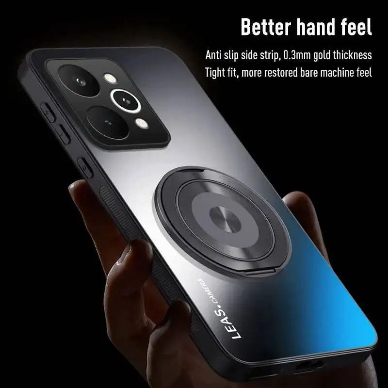 ل Realme 15 Pro حافظة بسيطة الدورية حامل نمط الأعمال الفاخرة ماتي الجلد ودية المضادة للسقوط غطاء ل Realme15