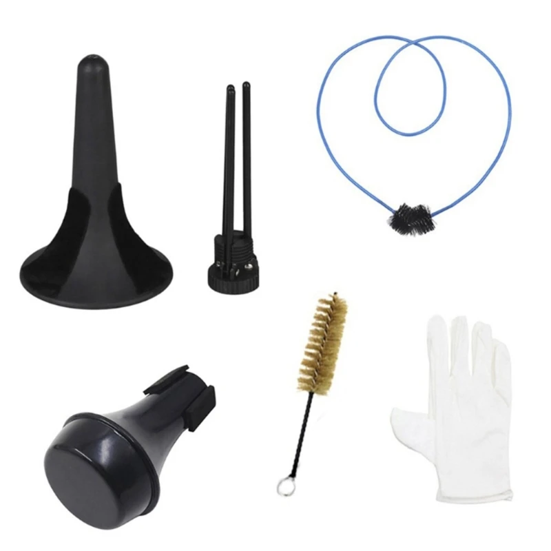 Trumpet Cornet Maintenance Cleaning Mouthpiece Brush Casing Brushes