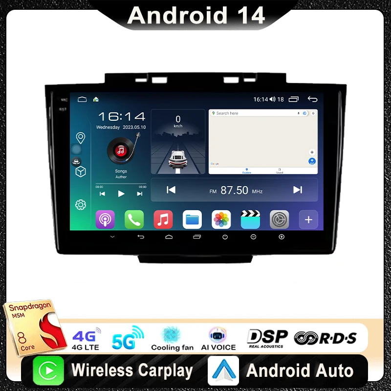 

For Great Wall Hover Haval H5 1 2010-2017 Car Radio Multimedia Video Player Navigation Stereo GPS Android 14 wireless Carplay
