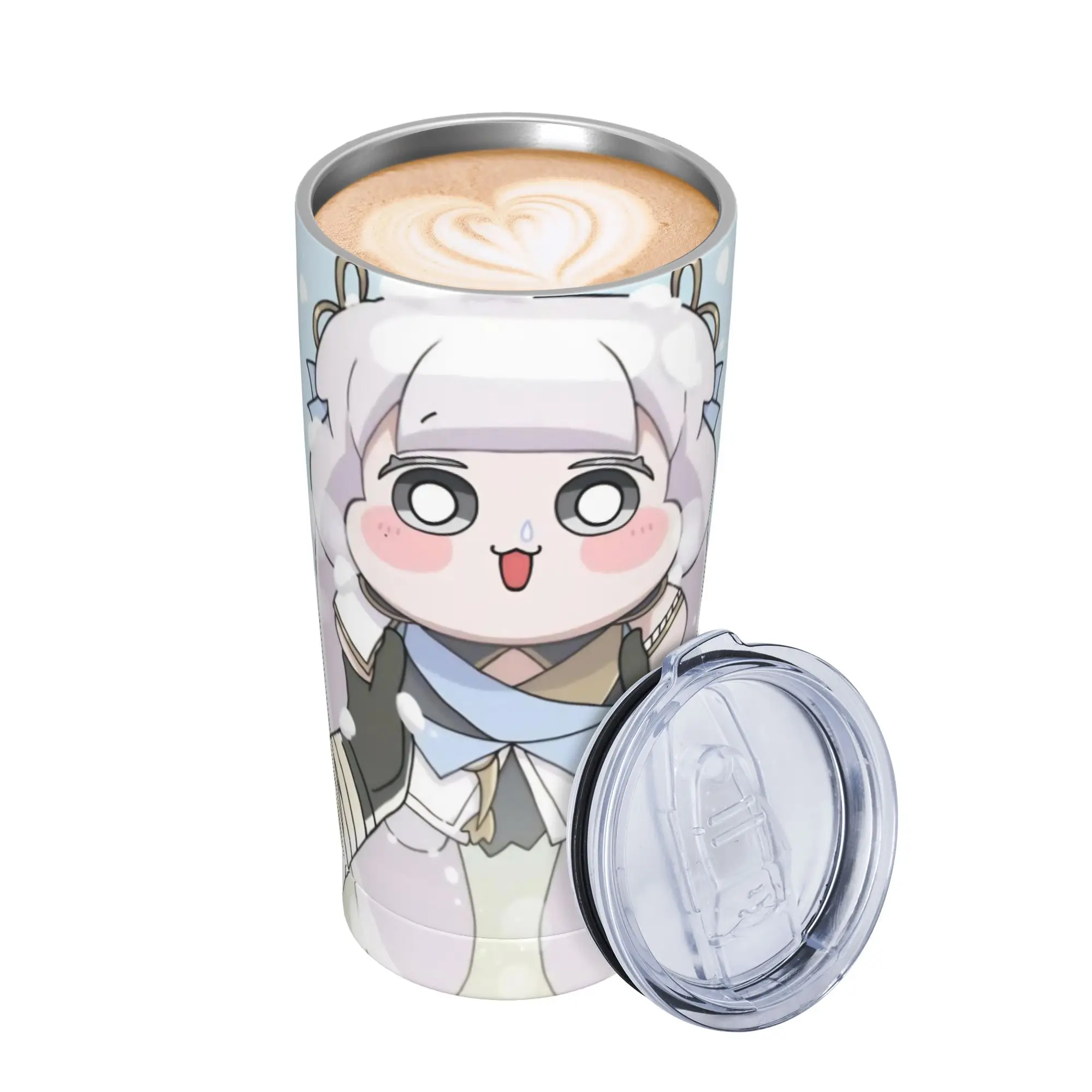 Trickcal C-Chibi Go Games Tumbler Vacuum Insulated  Thermal Cup Stainless Steel Car Mugs Water Bottle 20oz