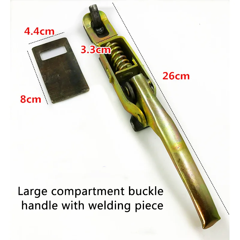 

Electric tricycle compartment large buckle hand integrated spring buckle with welding pieces