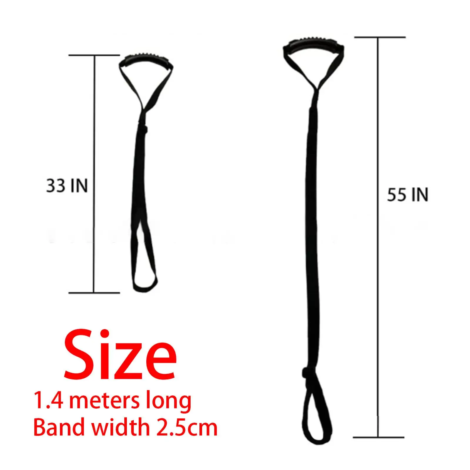 Kayak Stand up Assist Strap Adjustable Length from 33-55 inch Multi Purpose Canoe Drag Strap Pulling Cord for Boat Kayak