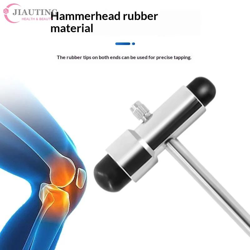 Knocking Hammer T-shaped Steel Reflex Hammer With Soft Non Slip Rubber Heads And Accurate Testing Perfect For Doctors NursesHome
