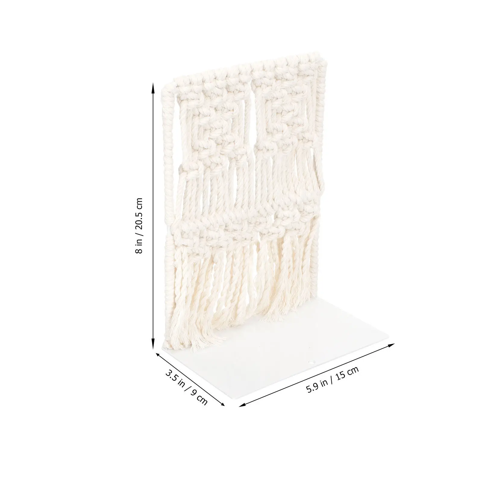 

Прочная высококачественная подставка для книг ручной работы из хлопкового каната, креативный настольный держатель для книг, органайзер для рабочего стола, подставка для книг