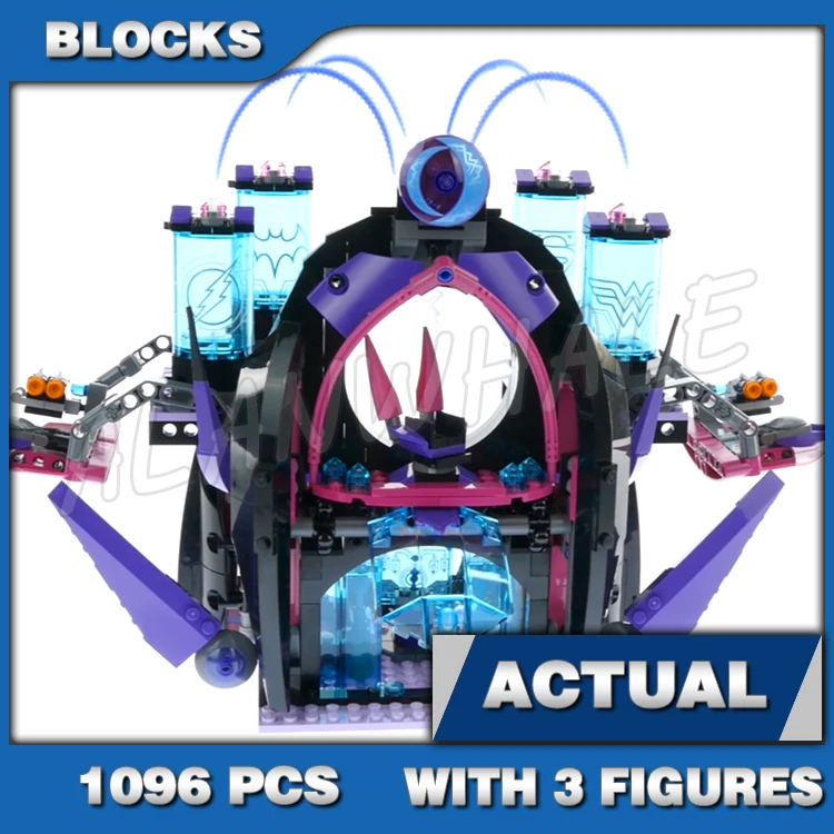 

1096pcs Super Fighter Girls Eclipso Dark Palace Invisible Jewel Jet Kryptomite 10691 Building Blocks Toy Compatible With Model