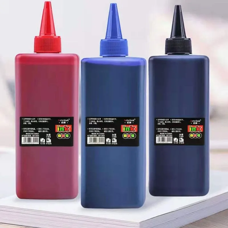 500ml Whiteboard Marker Refill Ink Water-Based Erasable Eco-Friendly Black Red Blue High-Capacity for Classroom Office