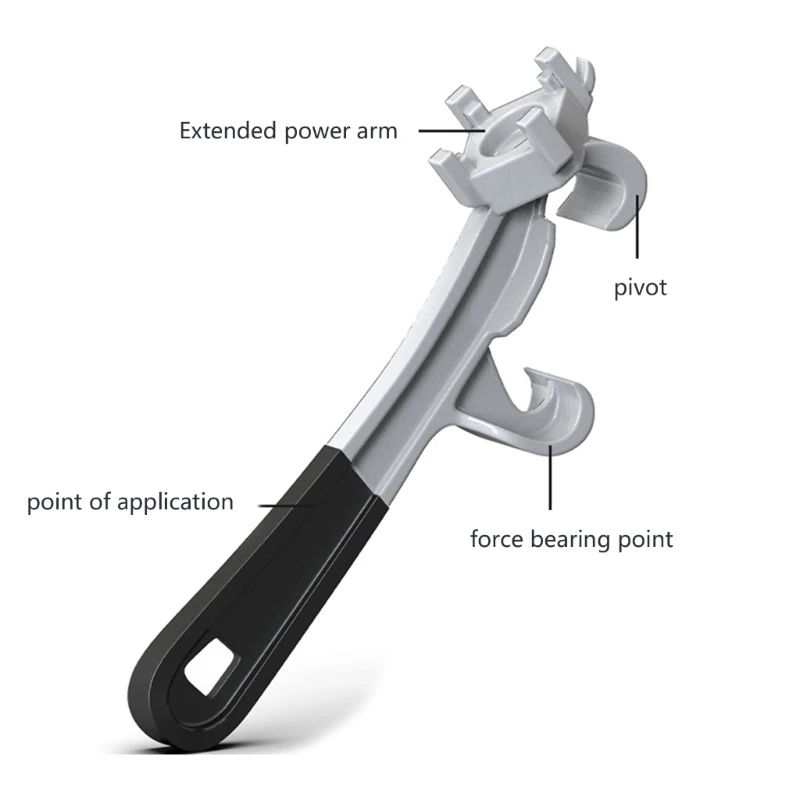 Aluminum Drum Wrench,3 in 1 Bung Wrench 55 Gallon Drum 5 Gallon Bucket Opener Barrels Wrench Opener Paint Oil Drum Lid