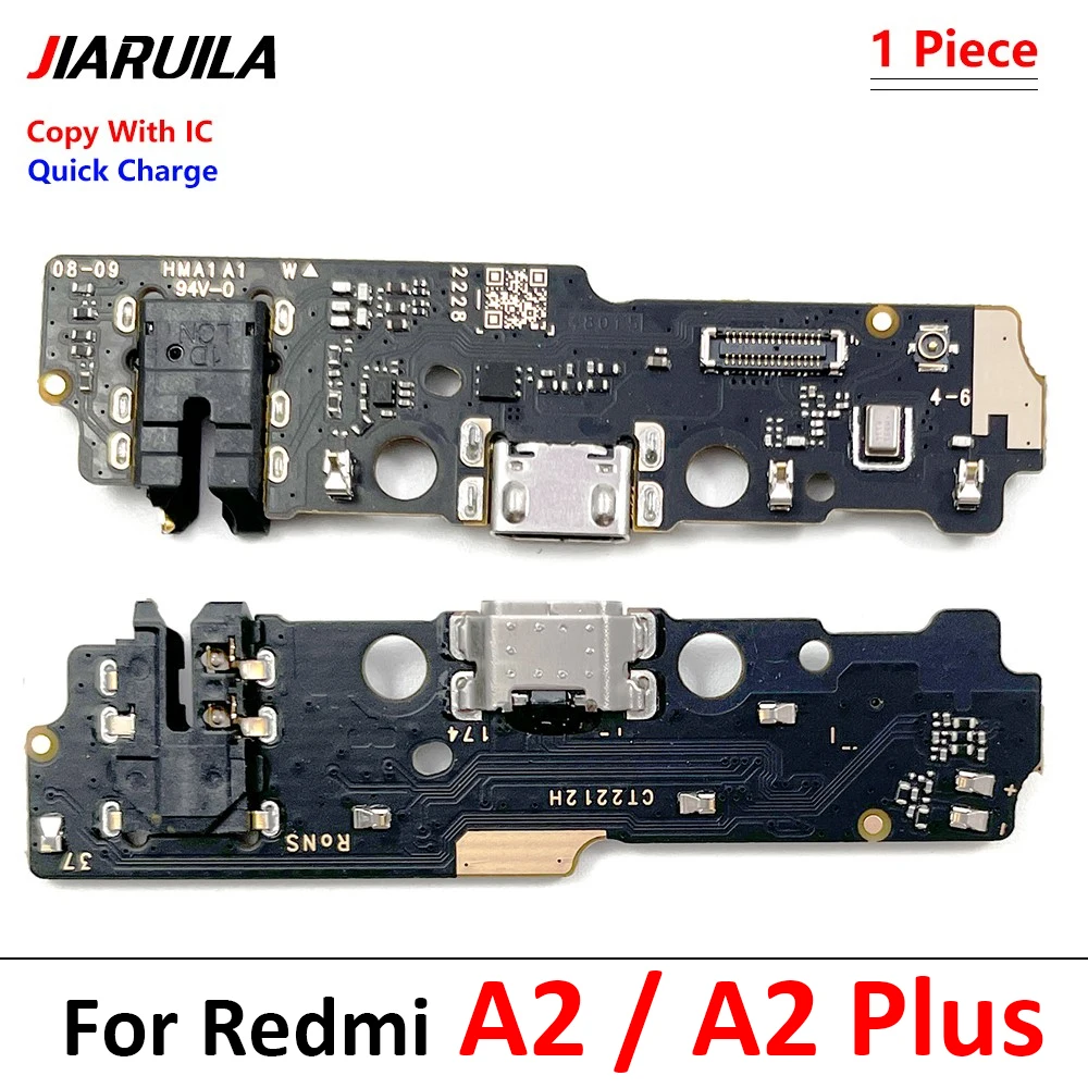 Puerto de placa de carga USB para Redmi A1, A2, A3 Plus, Conector de cargador, Cable flexible, nuevo