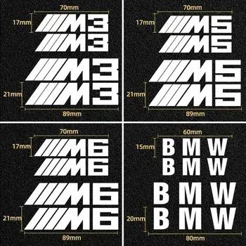 適用於BMW M Performance M3 M5 M6 F01 F20 F10 F13 X5 F11 G20 X3 X1 的 4 件組汽車煞車卡鉗個人化貼紙 8 最佳銷售 m貼紙 - №7