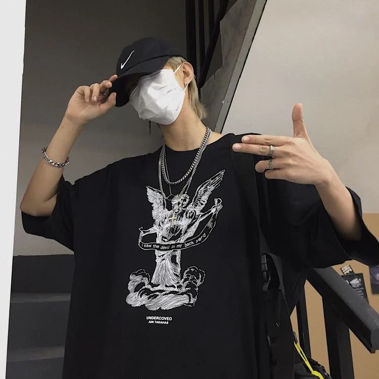 1pcs Men's t-shirts 2026 Summer 100% cotton tops oversize t shirt y2k sports Breathable crewneck Running top Y2k tops