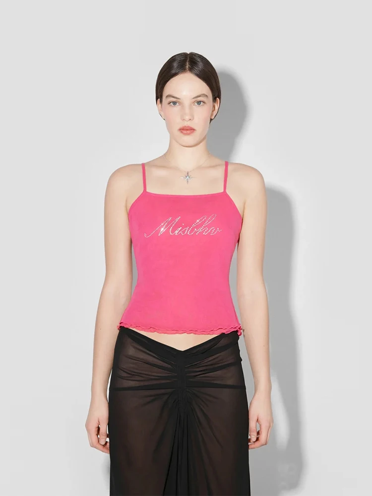 

MISBHV Pink Svel ort Diamond Trim Fit Tank Top 25 Season New Sle Handpied Store Sweet Sle Nylon Fiber