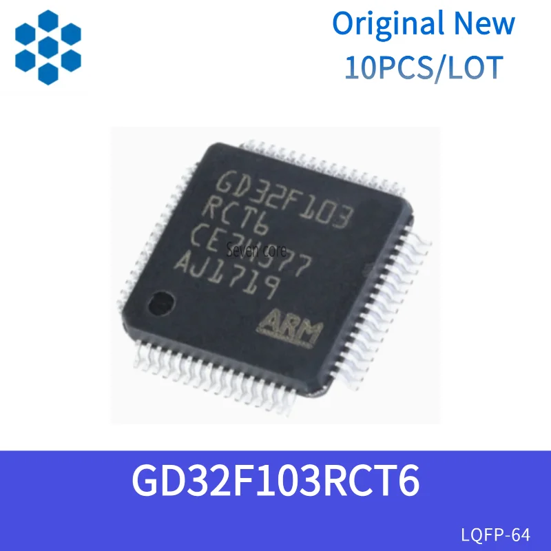 

Original New 10pcs/lot Surface mount GD32F103RCT6 LQFP-64 32-bit microcontroller chip