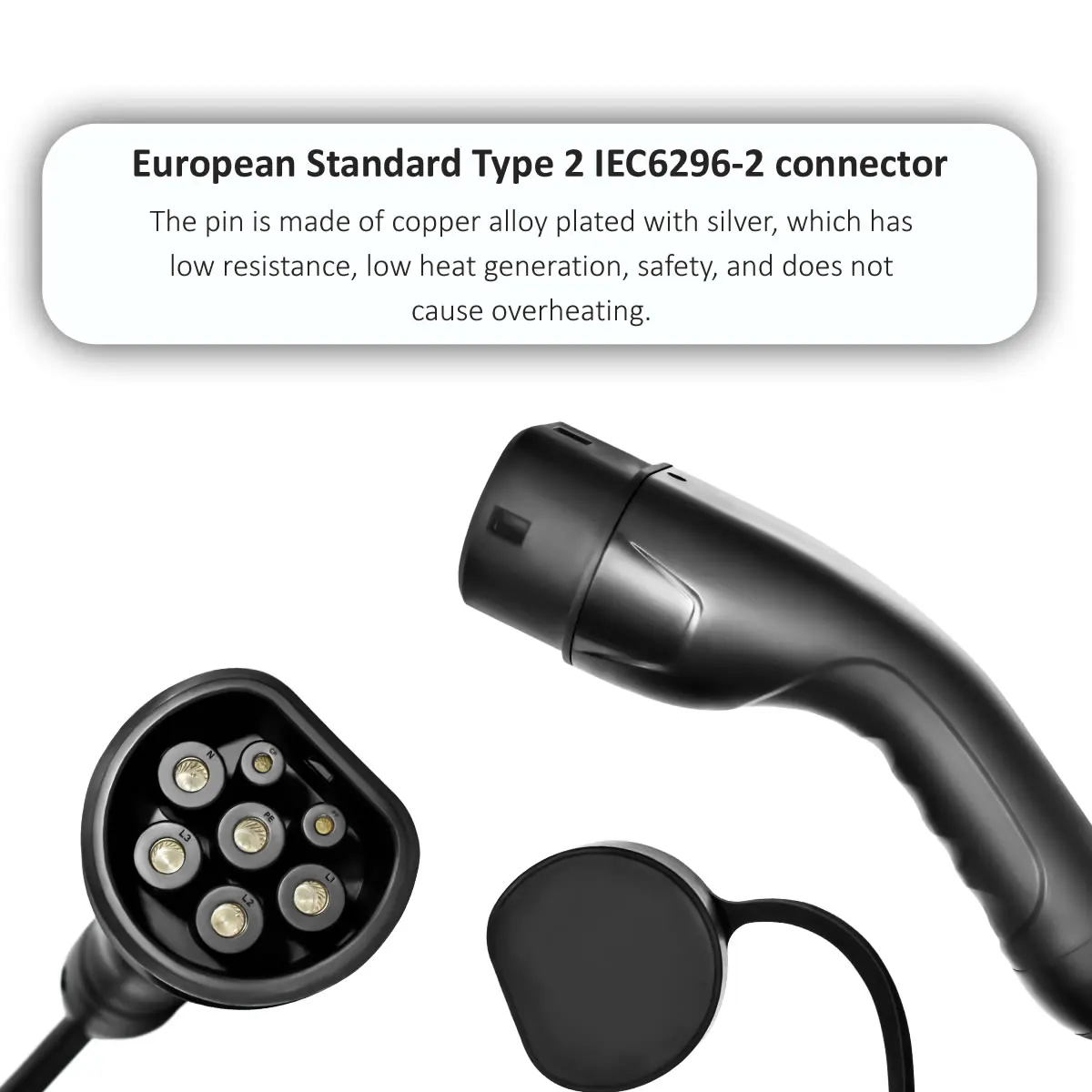 JIGU Portable EV Charger Type2 16A EVSE Charging Cable BR US EU Plug Controller Wallbox Electric Car Vehicle Charger