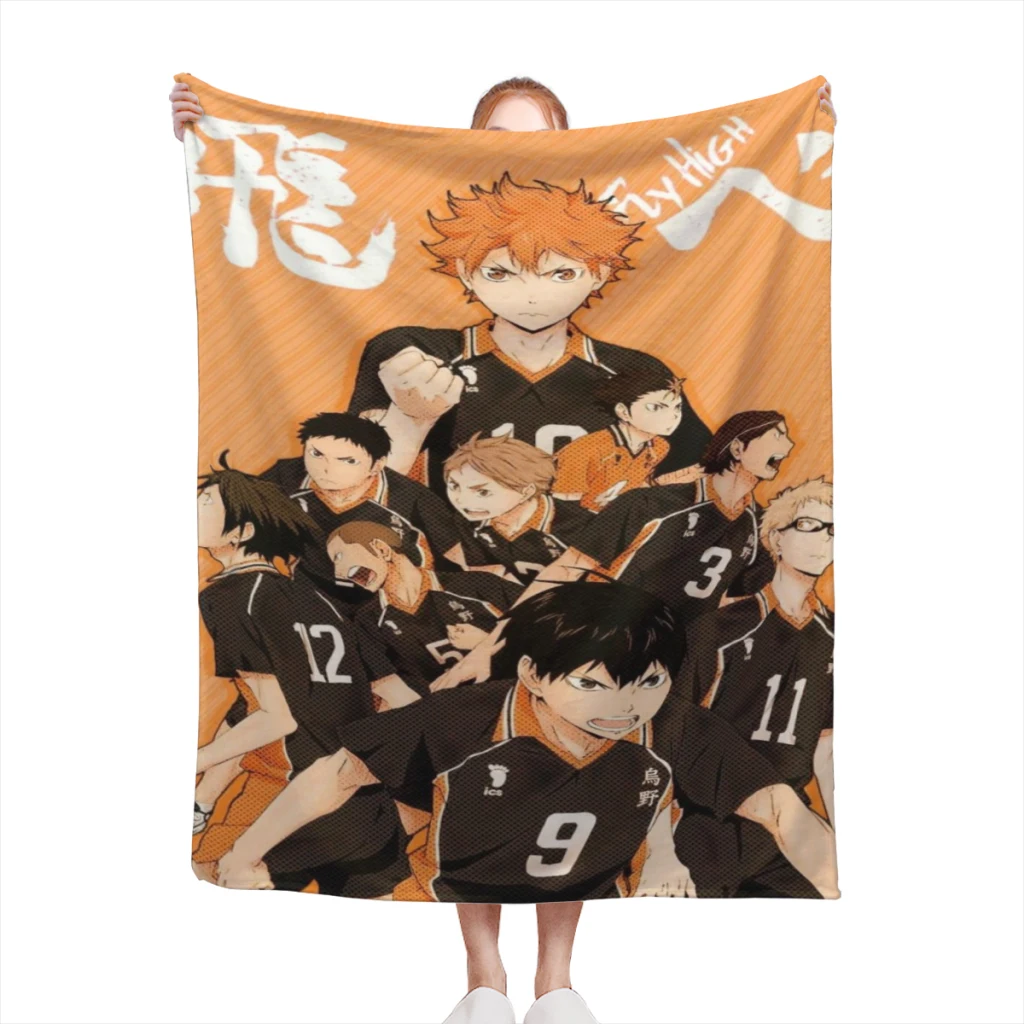 Haikyuu Medium Blanket Comforter Flannel Soft throw Blankets Warm Home and Decoration