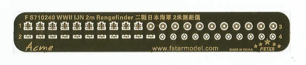 Fivestar-telêmetro PE, FS710240, 1, 700, Segunda Guerra Mundial, IJN, 2m, conjunto 8