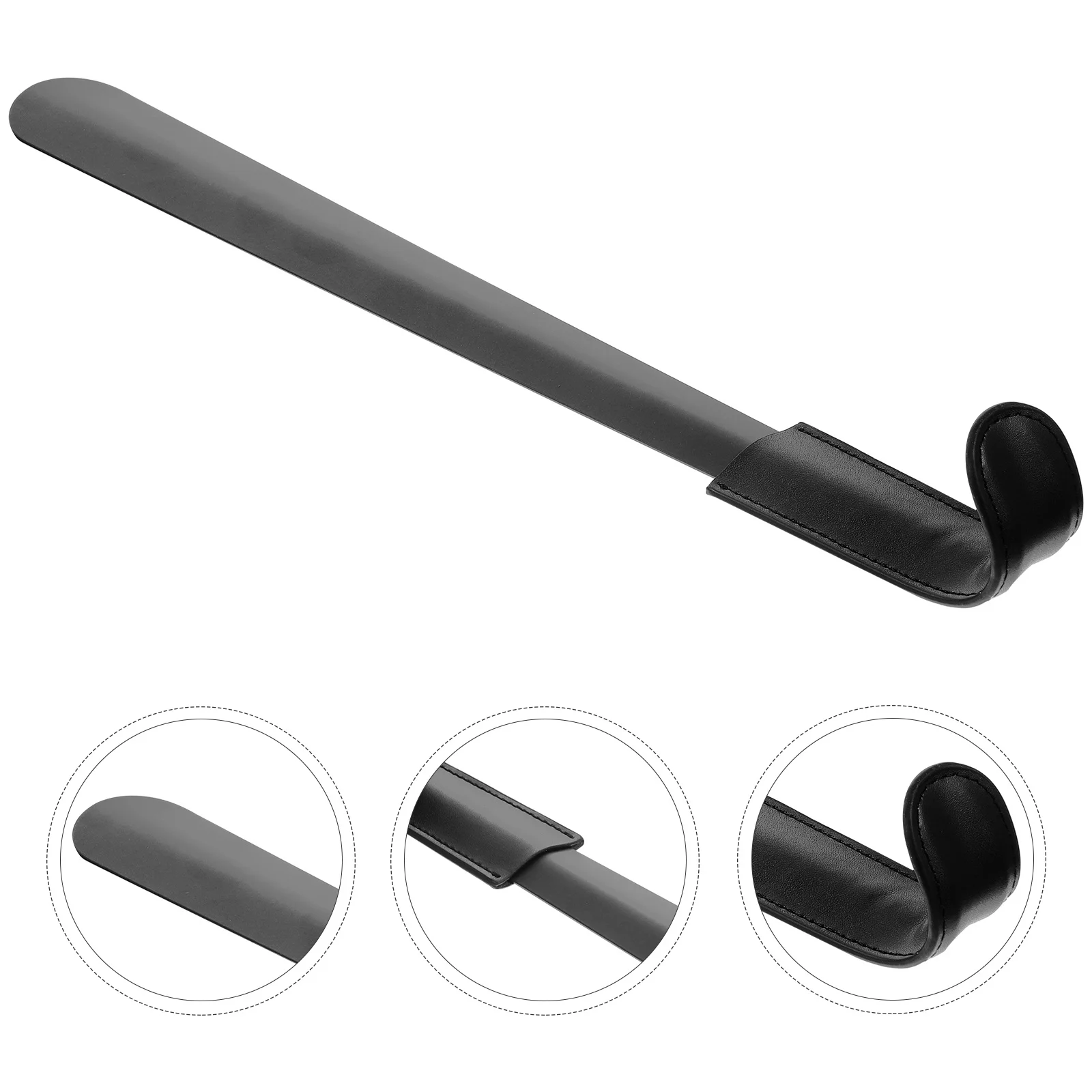 

Black Shoe Horn Long Handle Stainless Steel Portable Shoehorn For Home Travel Shoe Lifter Helper Auxiliary Wearing Tool