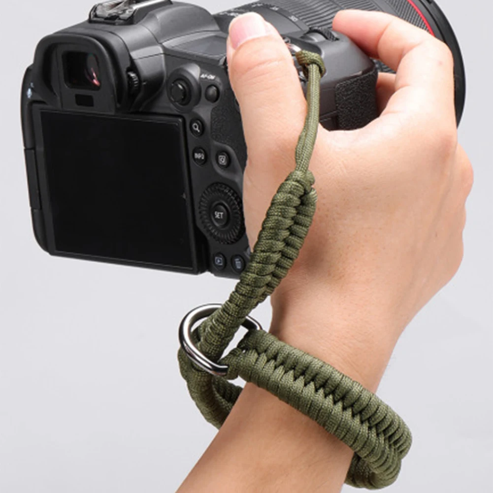 Handmade Woven Wrist Lanyard Ouick Release Camera Strap Adjustable with Safer Connector for Canon Nikon Sony Fuji Leica Olympus