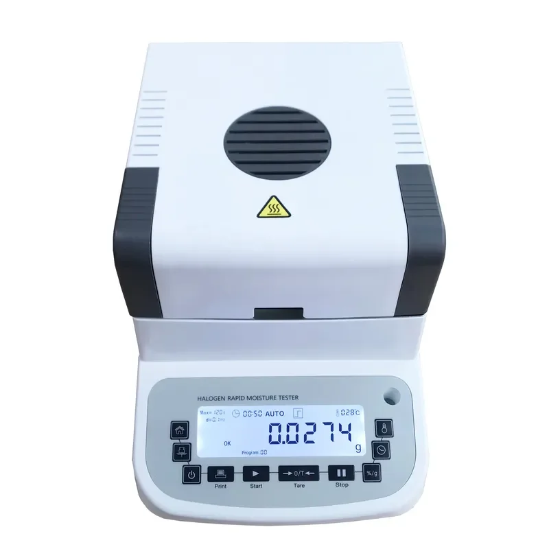 for Laboratory Plastic Moisture Analyzer with Touch Screen Color Display Halogen Moisture Tester