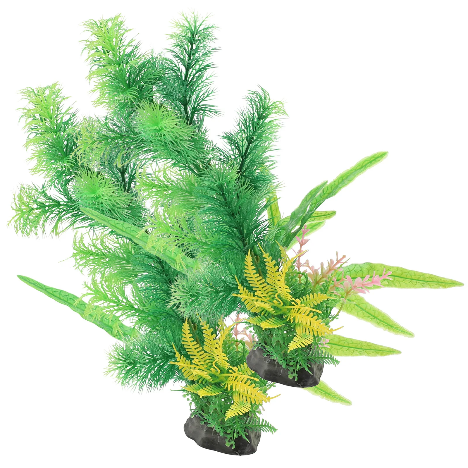 

2pcs Aquarium Water Grass Decorative Faux Plants For Fish Tank Vivid Safe Artificial Plants Household Aquarium Decor Fish Tank