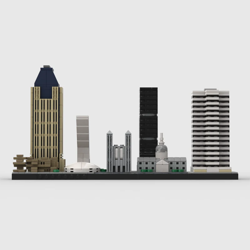 899 pièces MOC horizon de Montréal Architecture blocs de Construction adolescent jouet de noël cadeau adolescent Construction jouet de noël cadeau