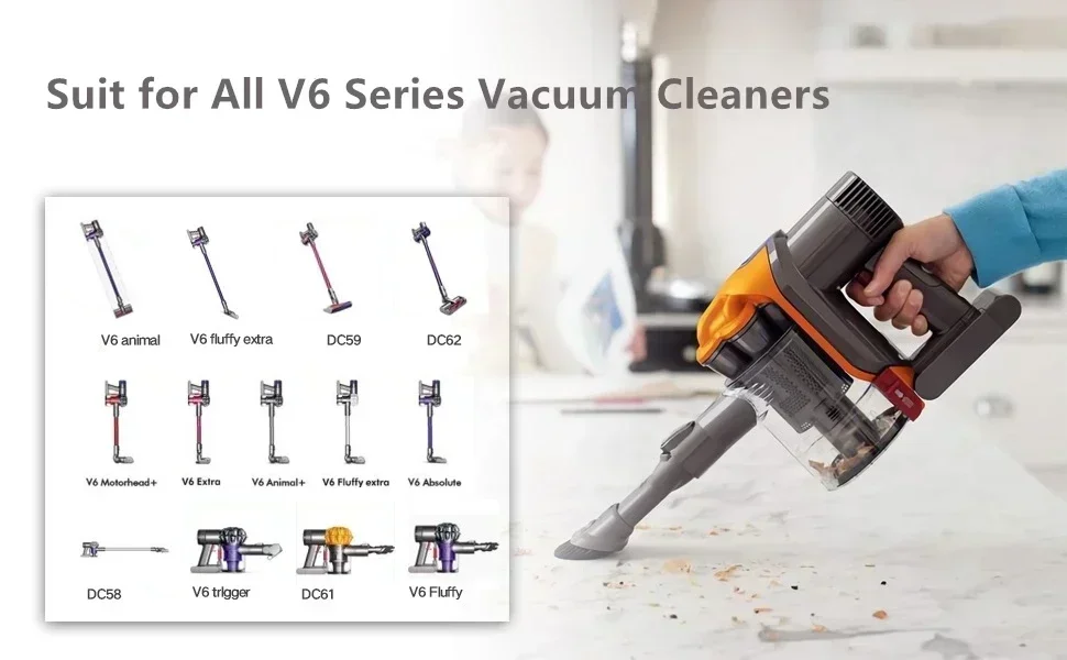 2025 Nová baterie V6 V7 V8 V10 řady SV12 DC62 SV11 SV10 Náhradní baterie pro ruční vysavač Dyson - náhled 3