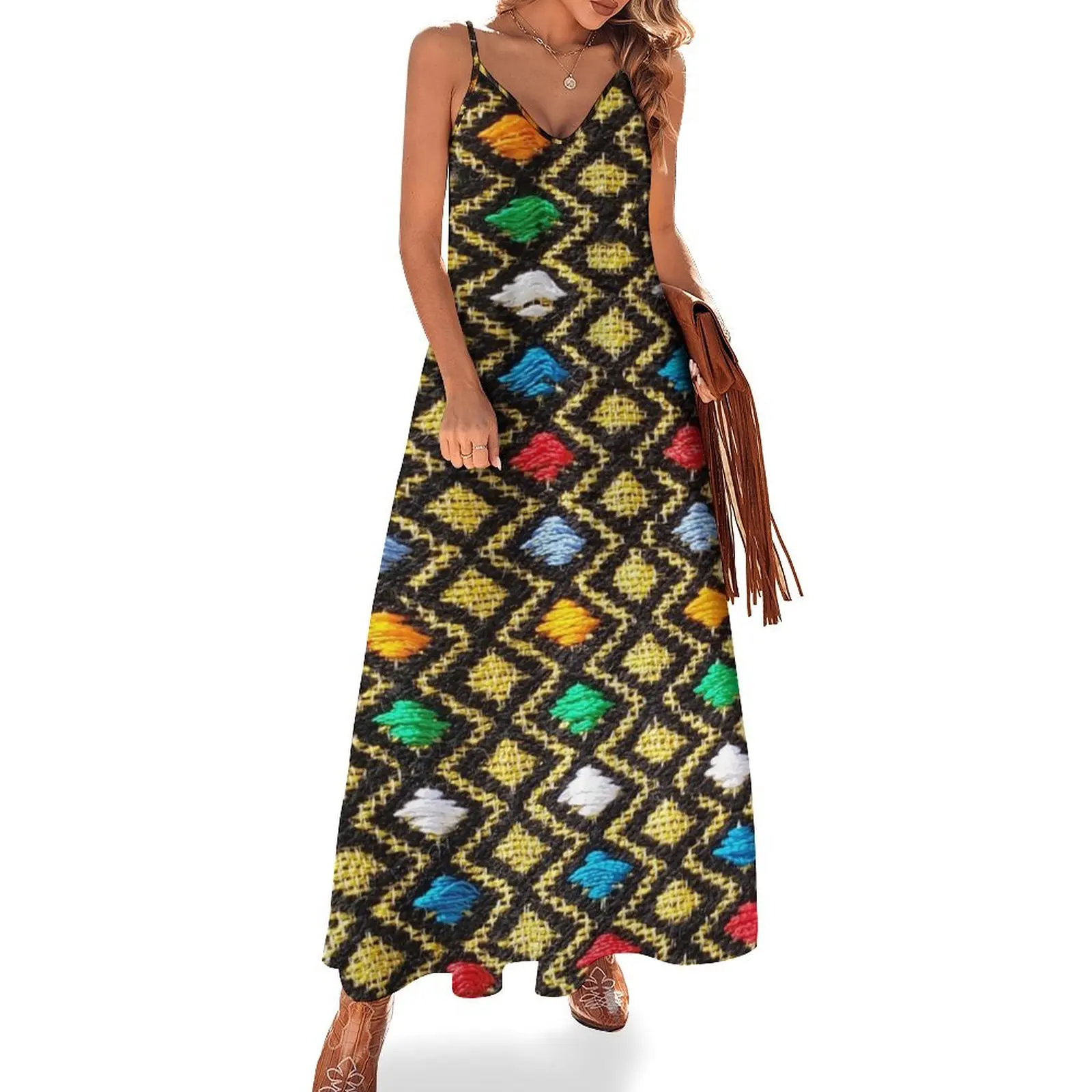 

Beutiful Ethiopian/Eritrean Hager Libse Designed Original Pattern. Sleeveless Dress summer dress Prom gown