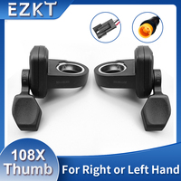 Wuxing 108X Ebike Thumb Throttle  Left/Right Finger Throttle 3 Pin Connector 24V 36V 48V 60V 72V Universal Voltage