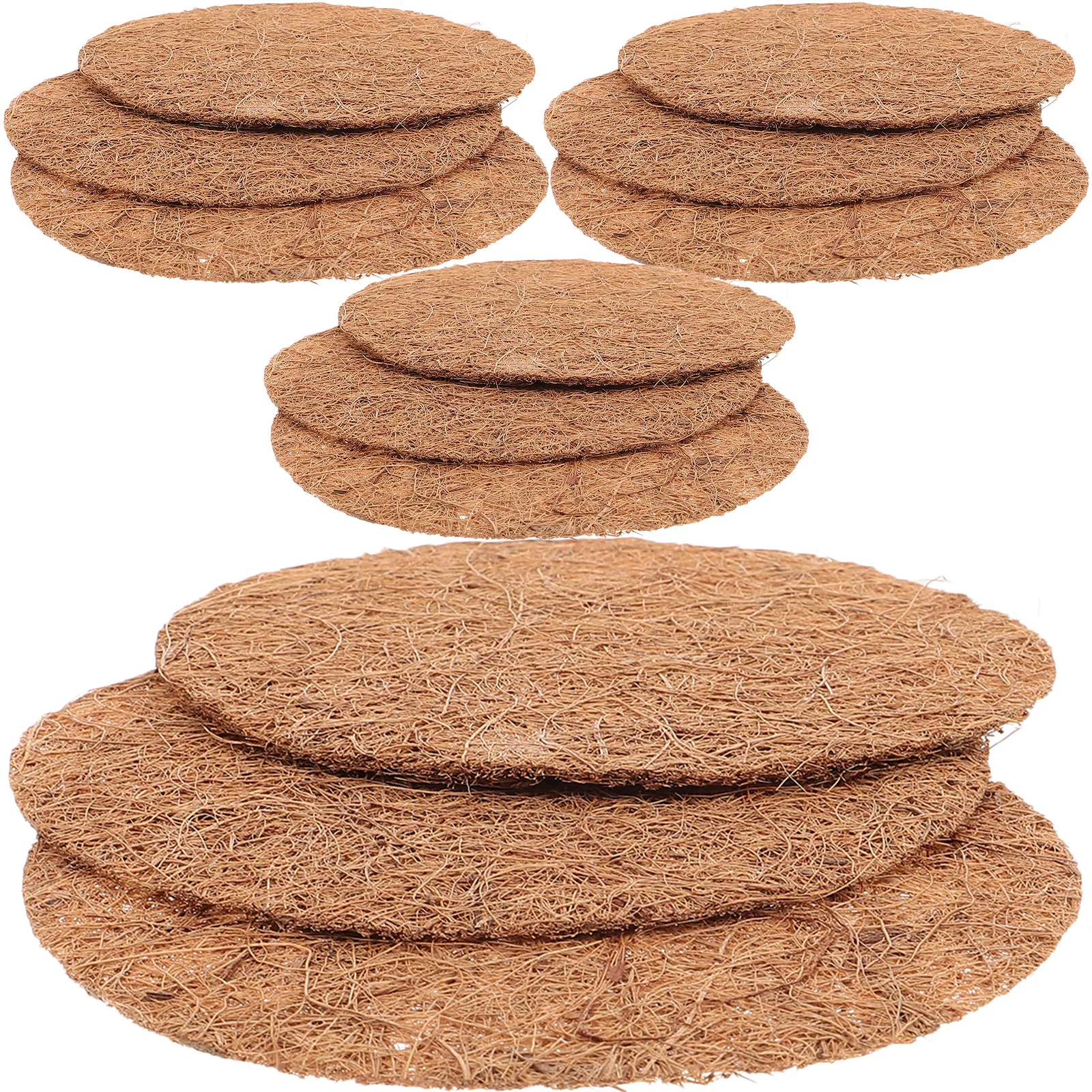 

12pcs Liner For Hanging Basket Coconuts Fiber Plant Basket Liner Garden Flowerpot Accessories Permeable