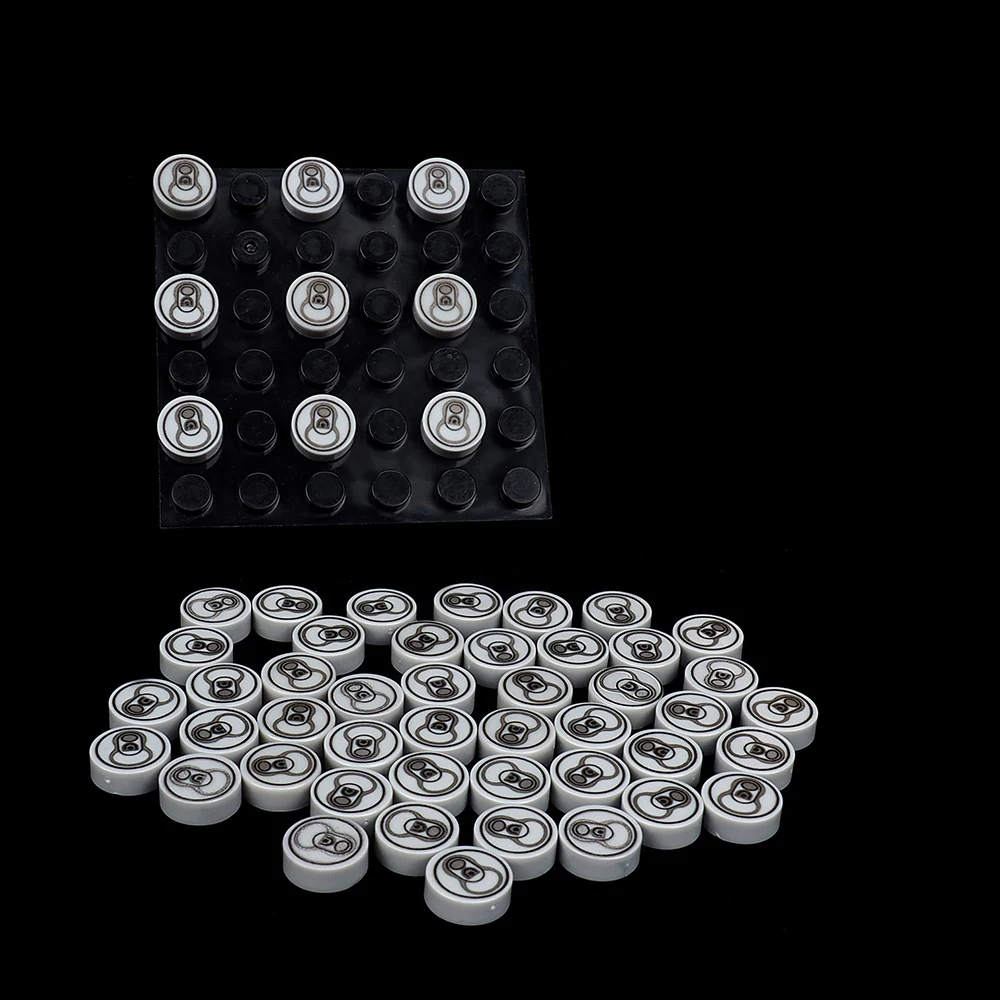 

MOC 10 шт. с принтом 98138, круглая крышка для банки, 1x1, наборы строительных блоков с узором, 98138pb, кирпичи для напитков, частицы, развивающие игрушки, подарки