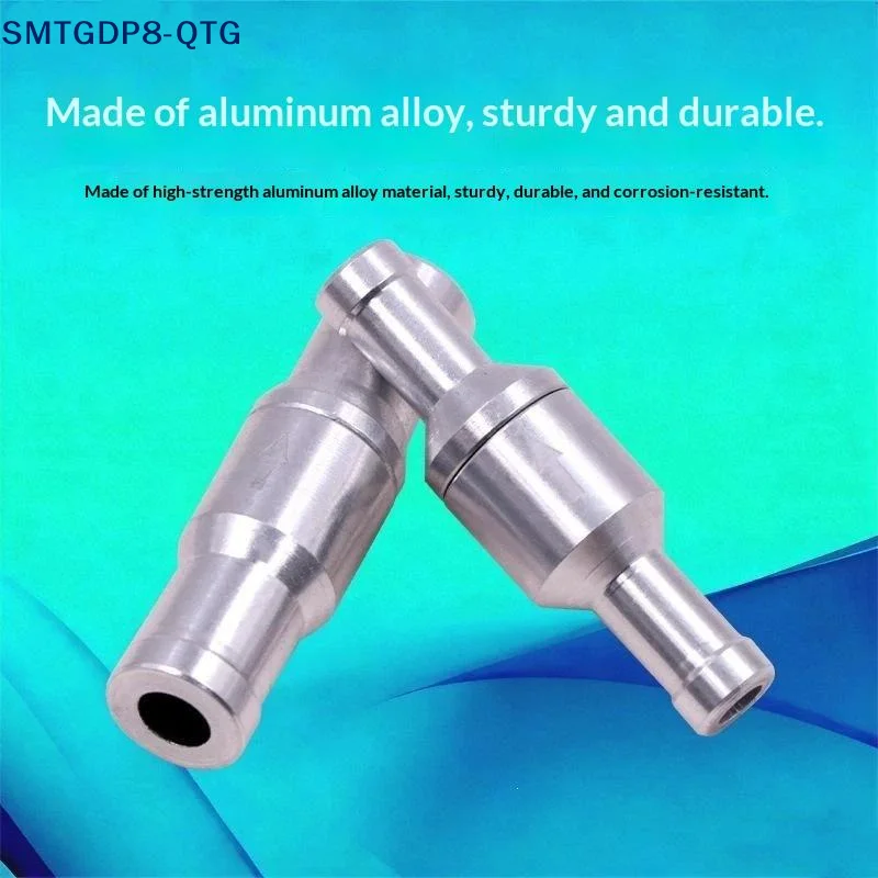*6-12mm Non-return Valve Auminium Inline-way Quick Insert Check Valve Replacement Parts For Fuel Water Gas Air Vacuum Accessory