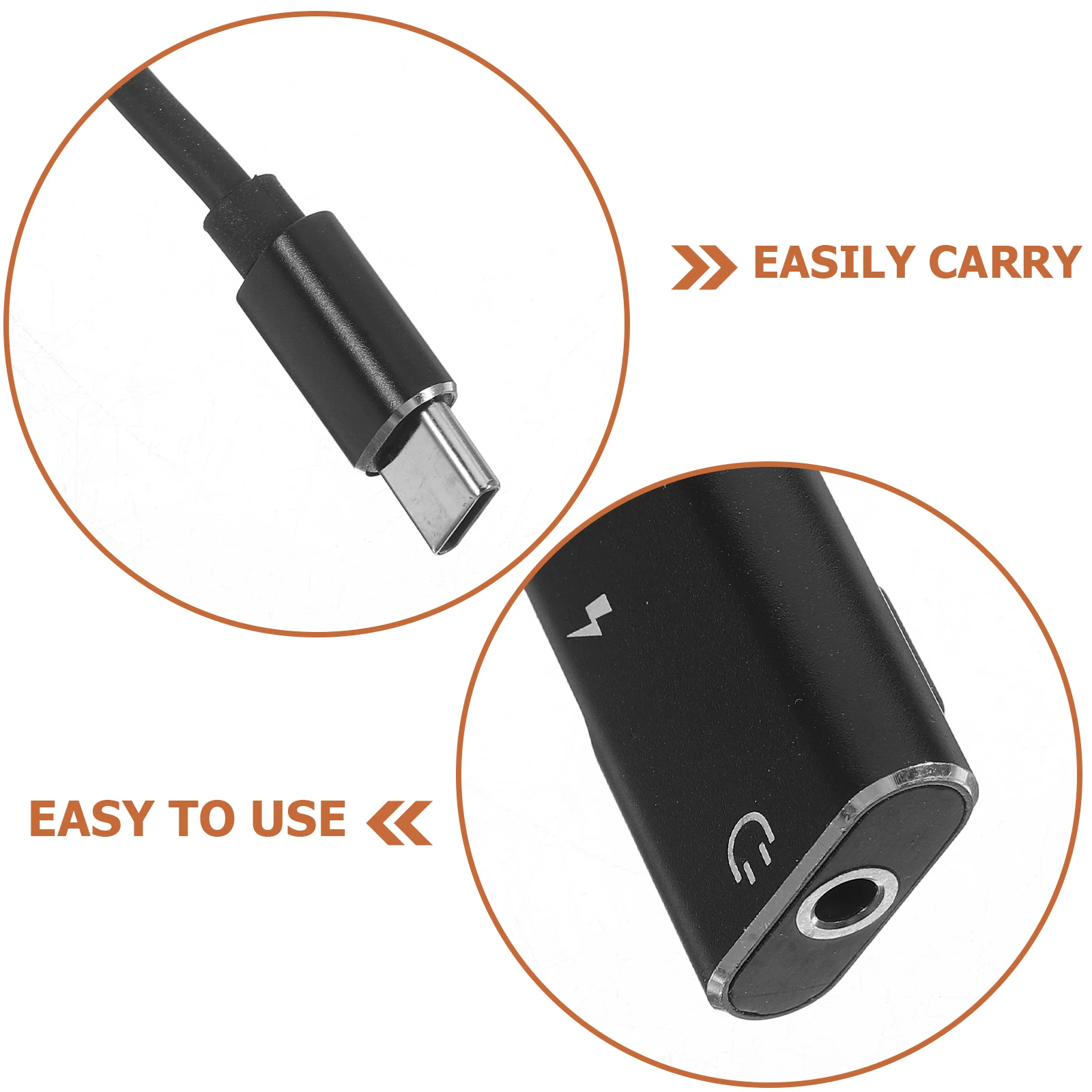 

Type-C Headphone Adapter Cable Audio Charging Converter Earphones Usb Adapters to Dongle Computer