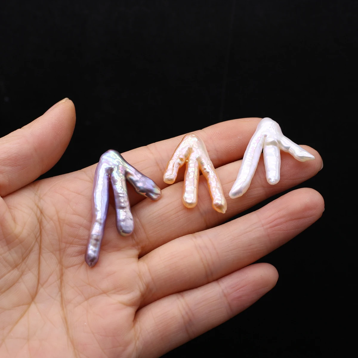 

Natural Freshwater Pearl Bead Claw Shaped Pearl Beads for Making DIY Jewerly Necklace Bracelet Earrings 19x30mm
