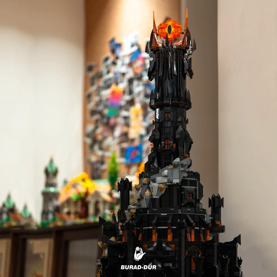 

2 Type Creative Lord Rings Barad-Dûr Sauron Dark Tower Architecture Building Blocks Assemble Bricks Toys Gift For Adult Kids