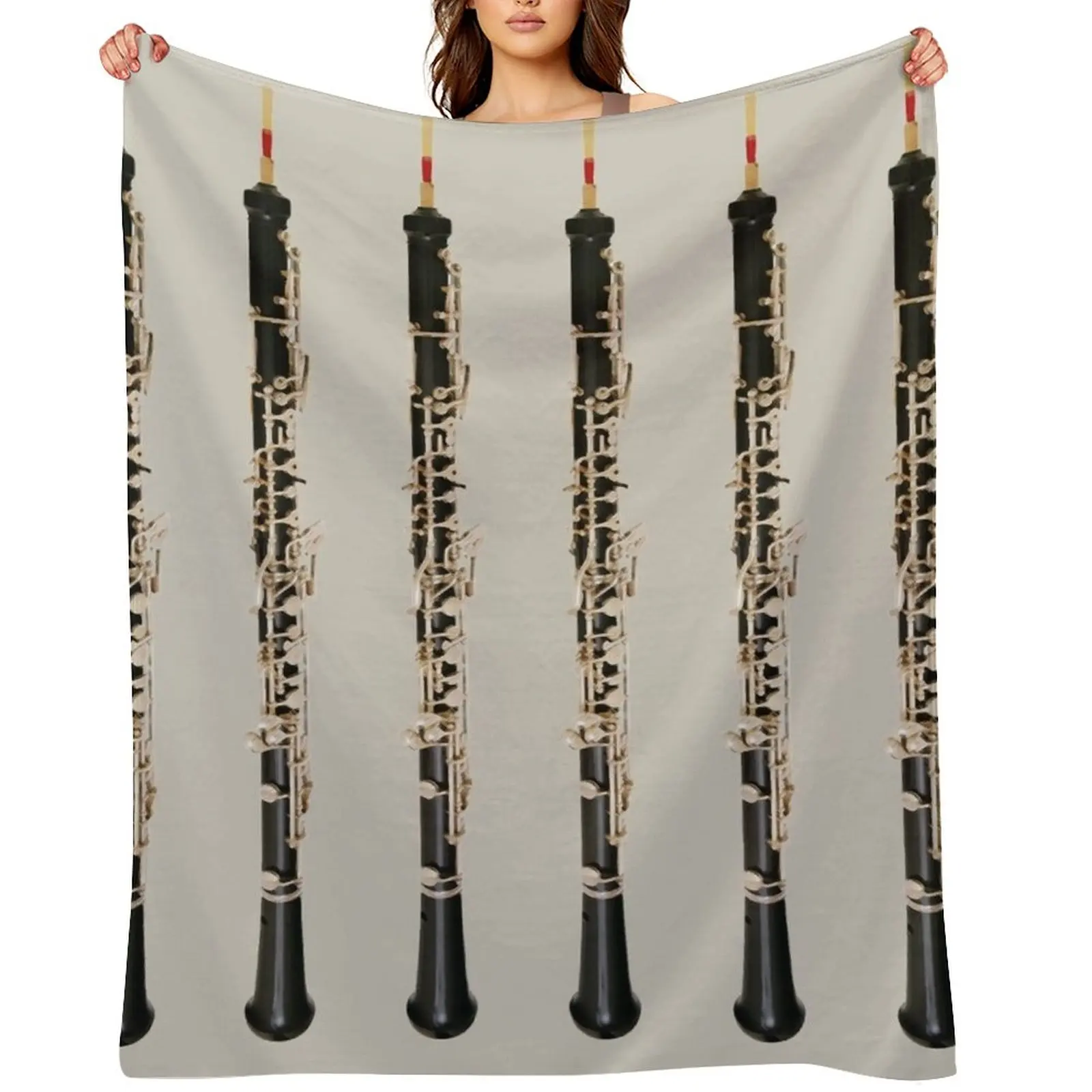 

The Snake Charmer: Oboe Throw Blanket Furrys Bed linens Luxury Thicken Moving Blankets